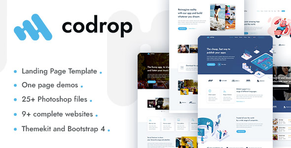 App Landing Page WordPress Theme